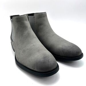 Madden Men Men's Maxxin Mid Height Chelsea Boot Grey Suede US 8.5